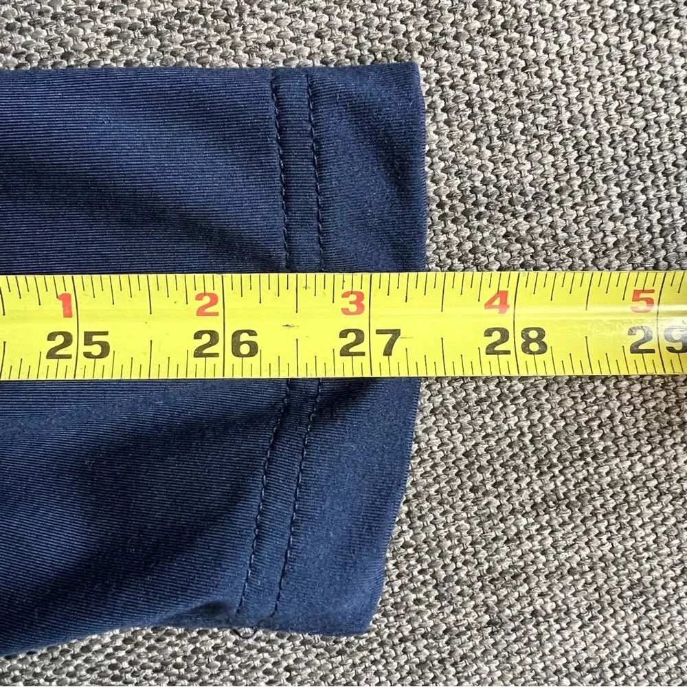 Sunice Golf Pullover Mens Large Blue White Otaki Mid Layer 1/4 Quarter Zip - Picture 14 of 14